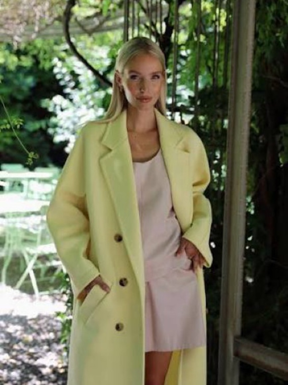 Maxmara Yellow Madame Coat US Size 8